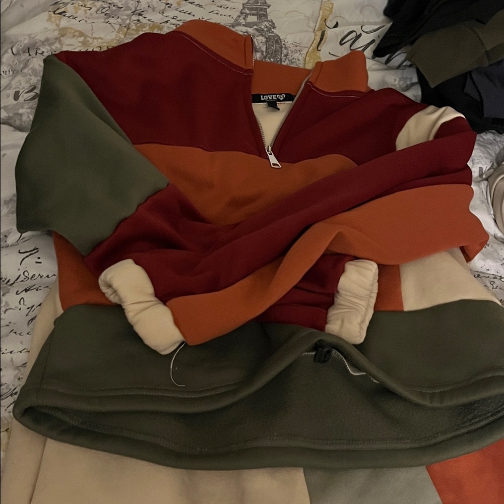 Color Block Track Suit - Picture 2 of 3